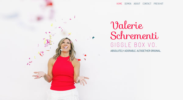 Valerie Schrementi branding by Celia Siegel Management