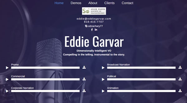 Eddie Garvar branding by Celia Siegel Management