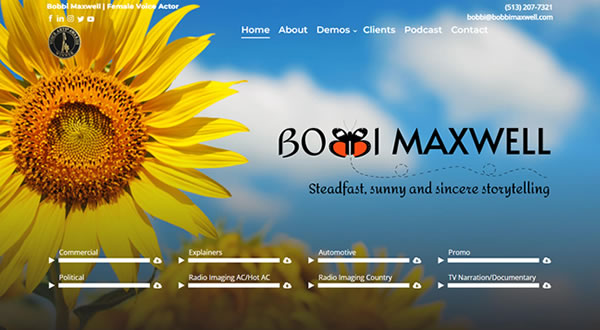 Bobbi Maxwell branding by Celia Siegel Management