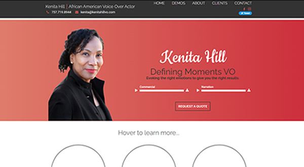 Kenita Hill branding by Celia Siegel Management