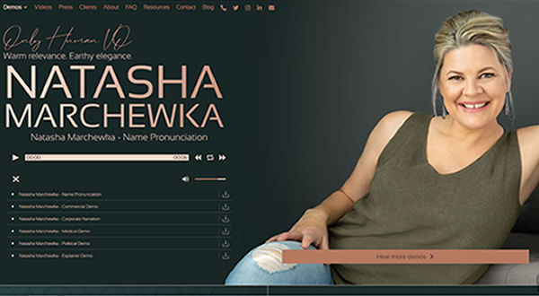 Natasha Marchewka branding by Celia Siegel Management
