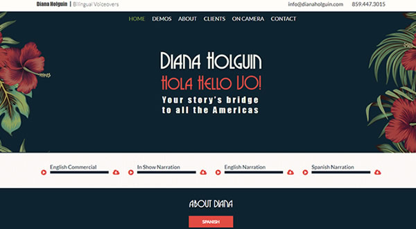Diana Holguin branding by Celia Siegel Management